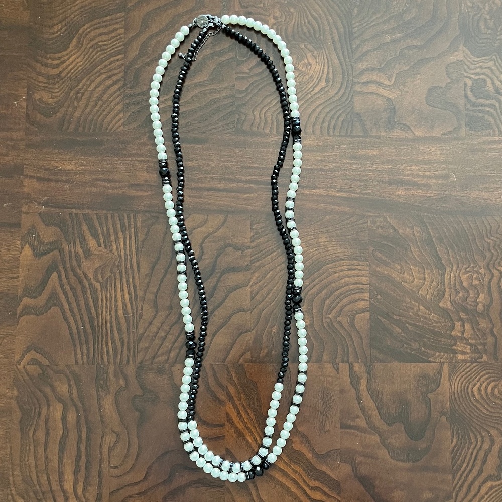 White House Black Market Set of 2 Long Layering Necklaces